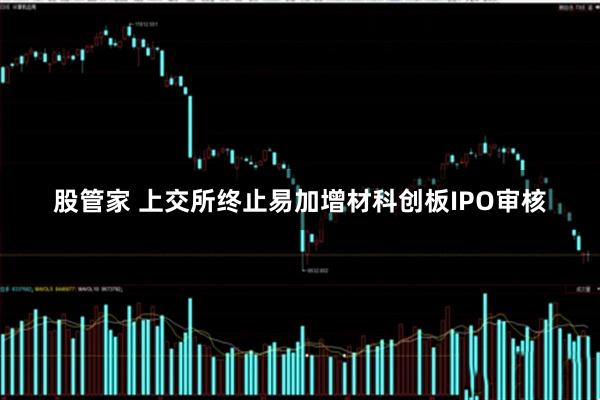股管家 上交所终止易加增材科创板IPO审核