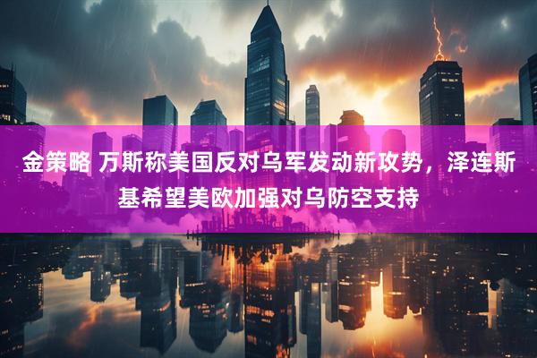 金策略 万斯称美国反对乌军发动新攻势,泽连斯基希望美欧加强对乌防空支持